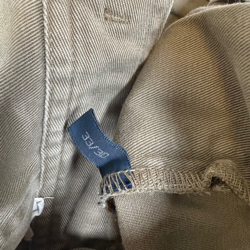Polo Ralph Lauren Mens Khaki Tan Cotton Twill Cargo Pants 33x30 Straight‎ Leg - Picture 5 of 10